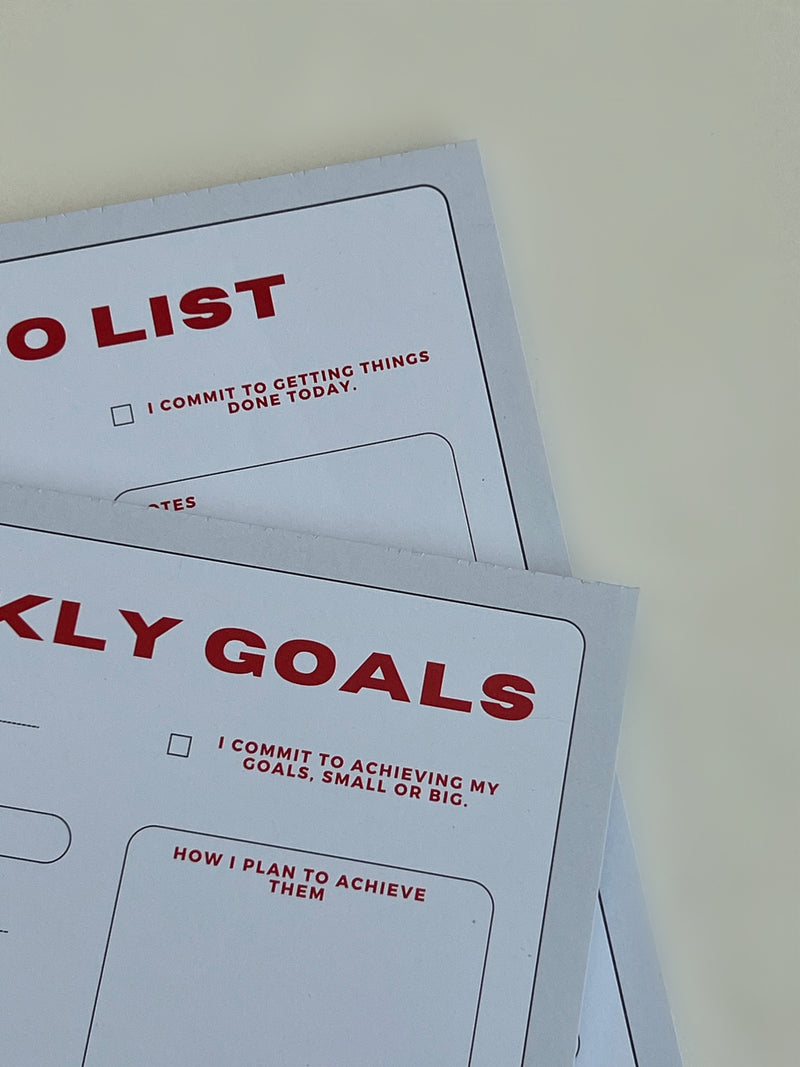 Weekly Goals Notepad