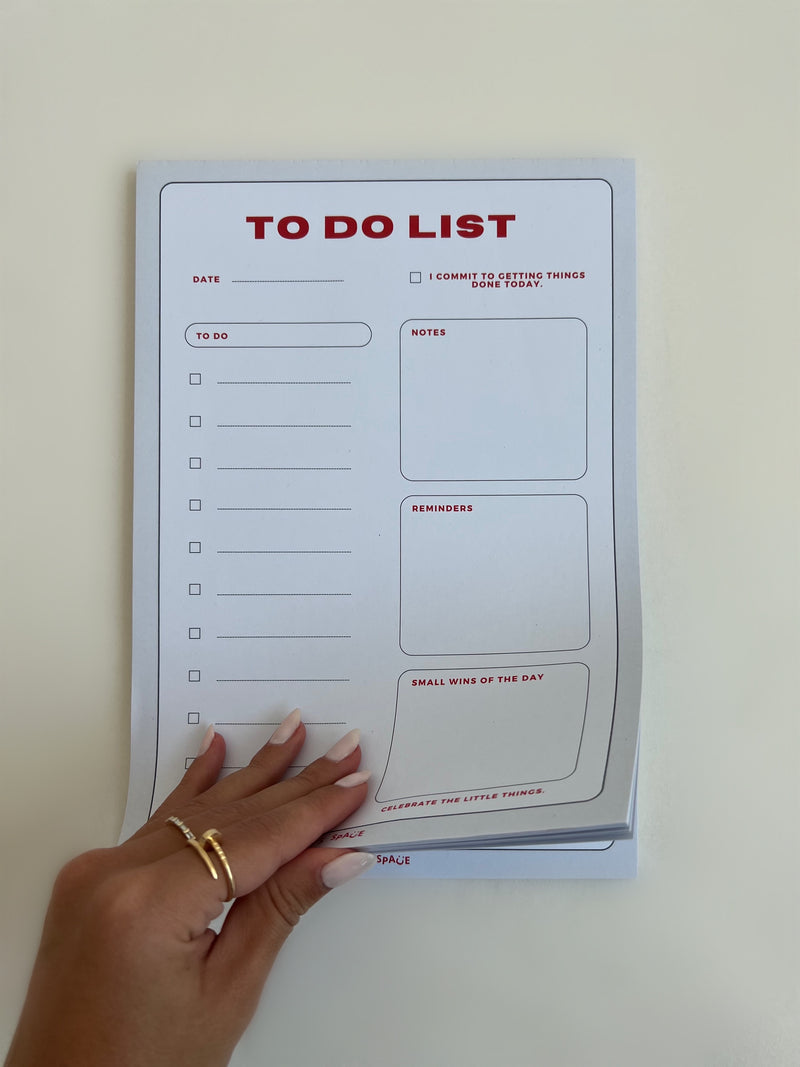 To Do List Notepad