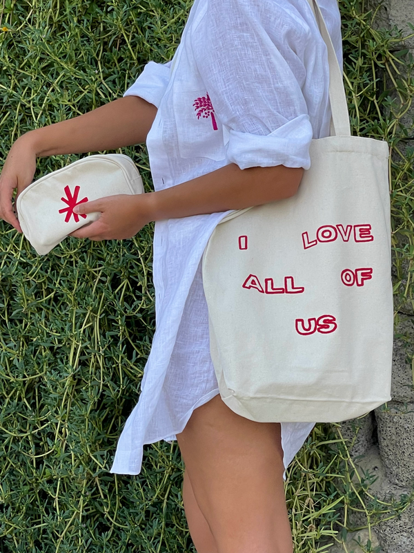 "Love" Tote & Pouch Set