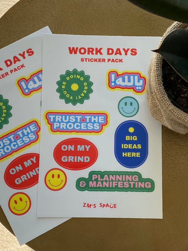 "Work Days" Sticker Pack