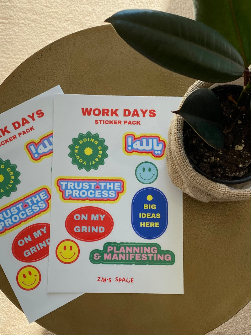 "Work Days" Sticker Pack